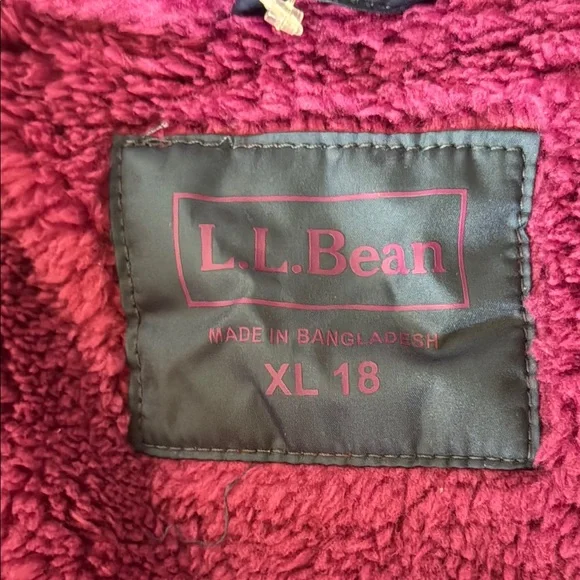 NWT L.L. Bean Fleece Lined Water Repellent DownTek Colorful Puffer Coat Jacket - Picture 9 of 10